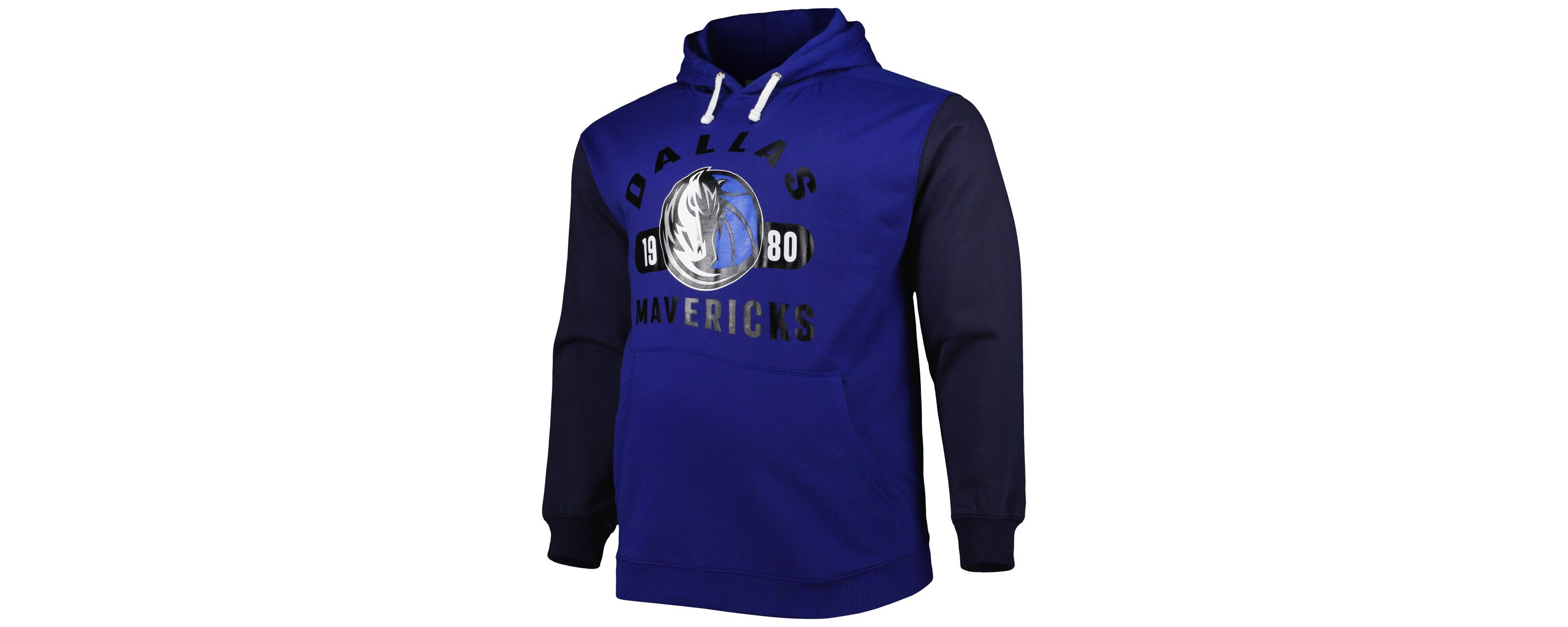 NBA Fanatics Blue/Navy Dallas Mavericks Big & Tall Bold Attack Pullover Hoodie