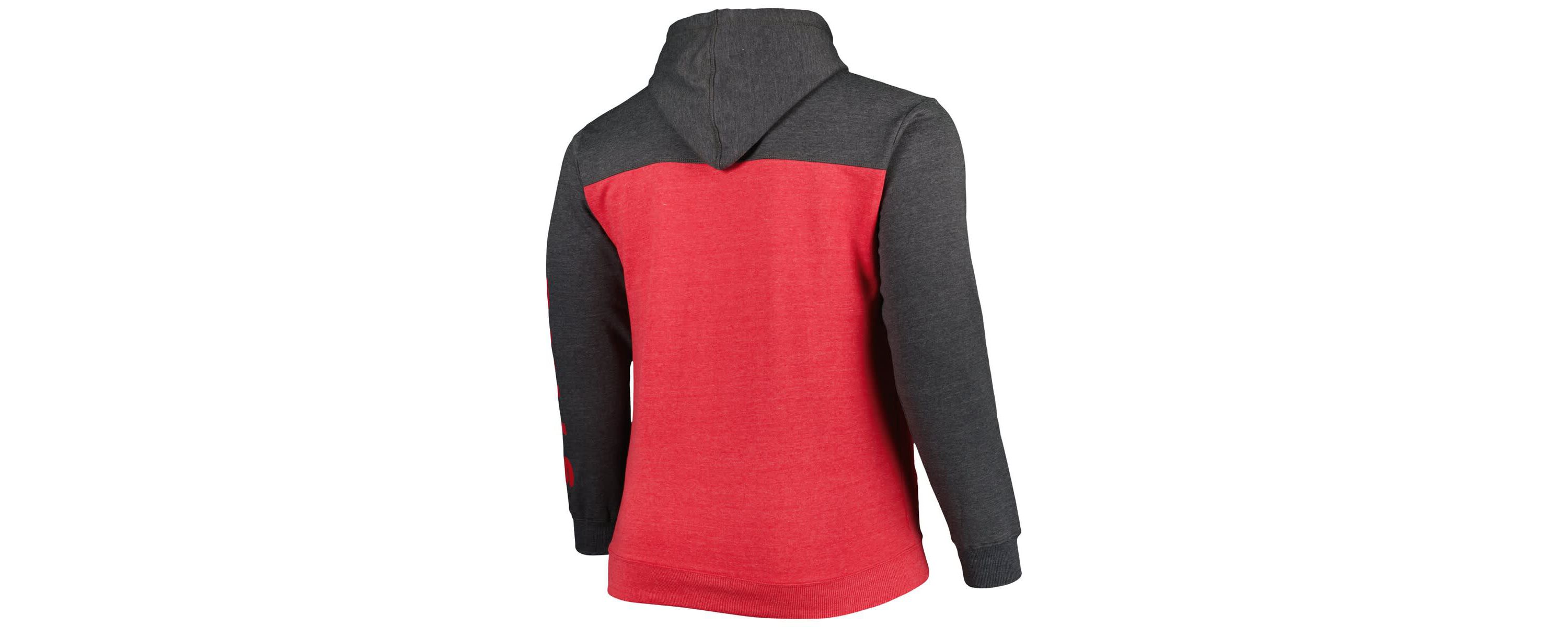 NBA Fanatics ed Chicago Bulls Big & Tall Down and Distance Full-Zip Hoodie