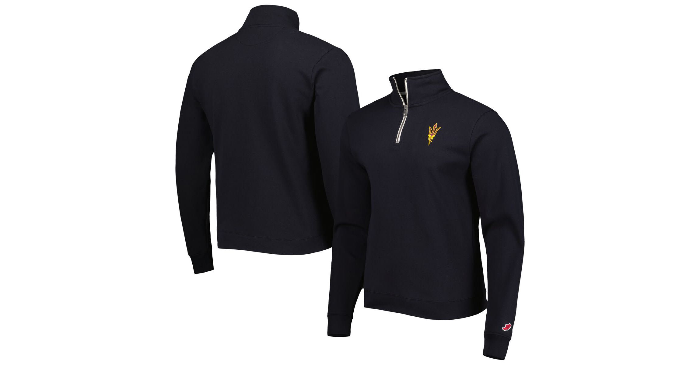 NCAA Arizona State Sun Devils Stack Essential Lightweight Fleece Quarter-Zip Sweatshirt