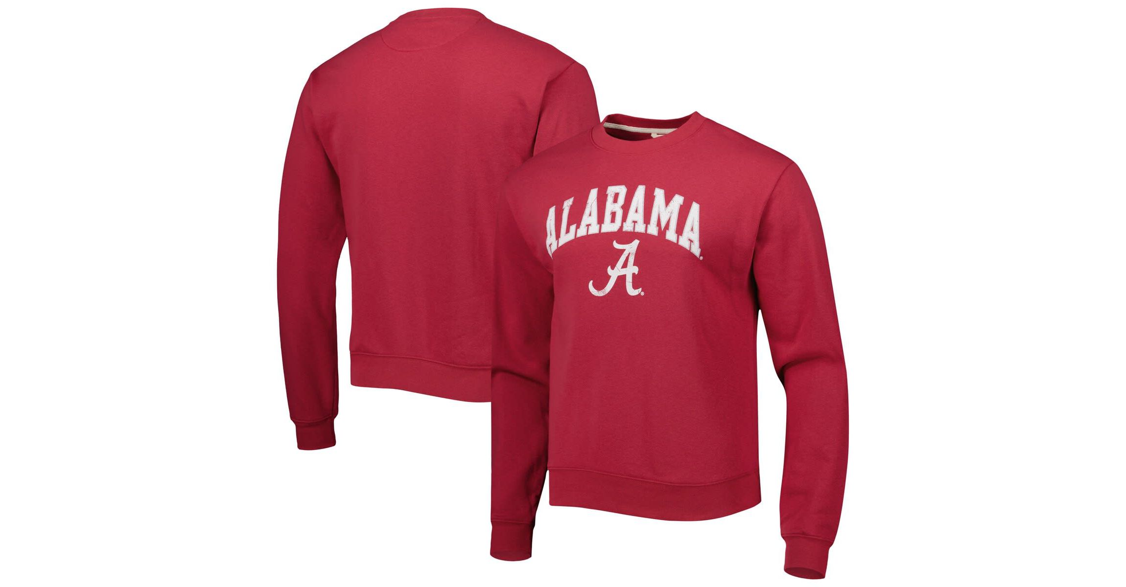 Alabama Crimson Tide NCAA Alabama Tide 1965 Arch Essential Lightweight Pullover Sweatshirt