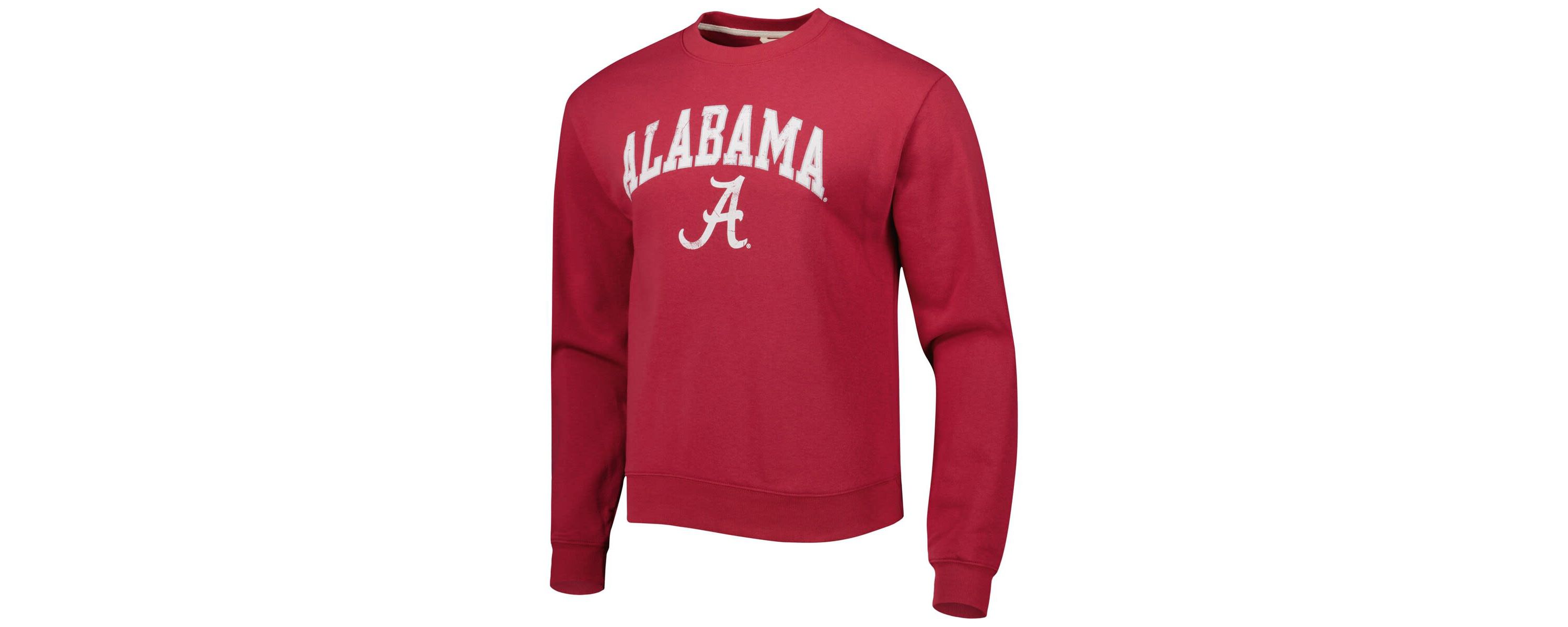 Alabama Crimson Tide NCAA Alabama Tide 1965 Arch Essential Lightweight Pullover Sweatshirt