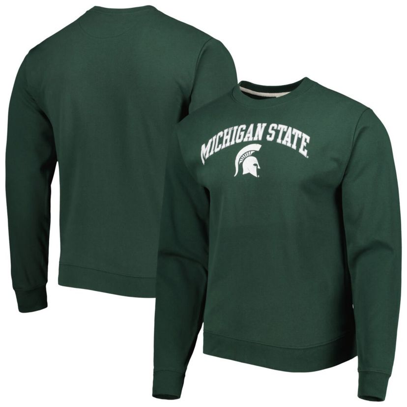 NCAA Michigan State Spartans 1965 Arch Essential Lightweight Pullover Sweatshirt
