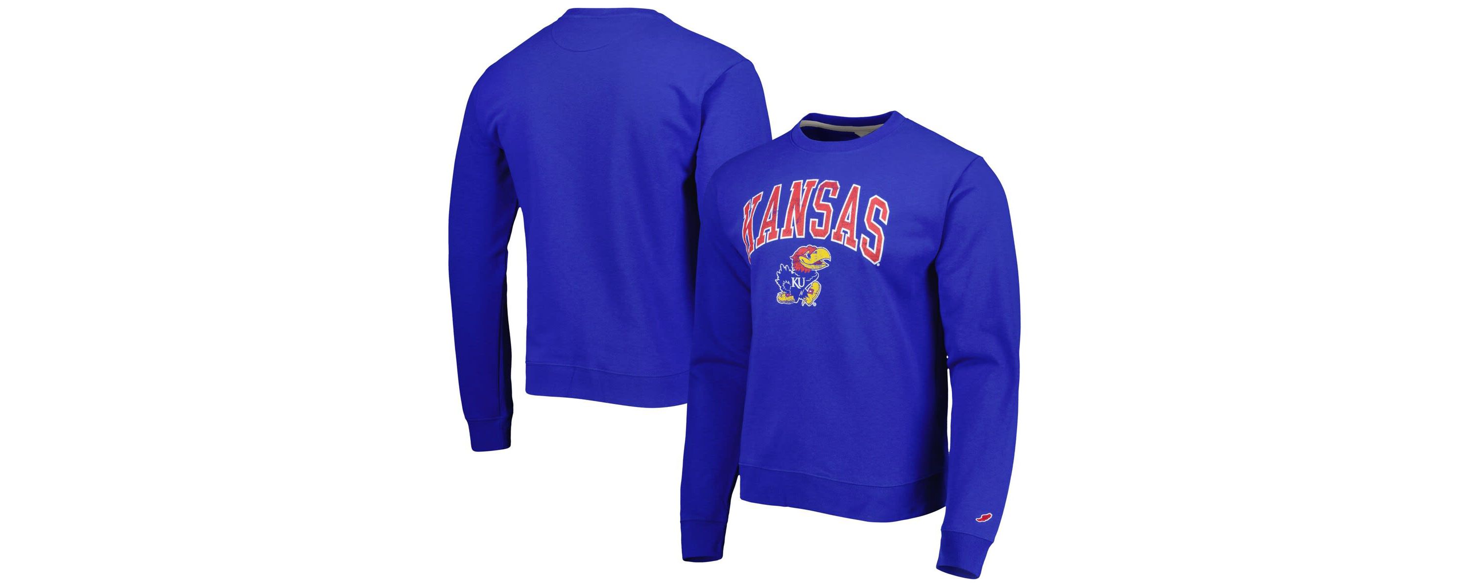 NCAA Kansas Jayhawks 1965 Arch Essential Lightweight Pullover Sweatshirt