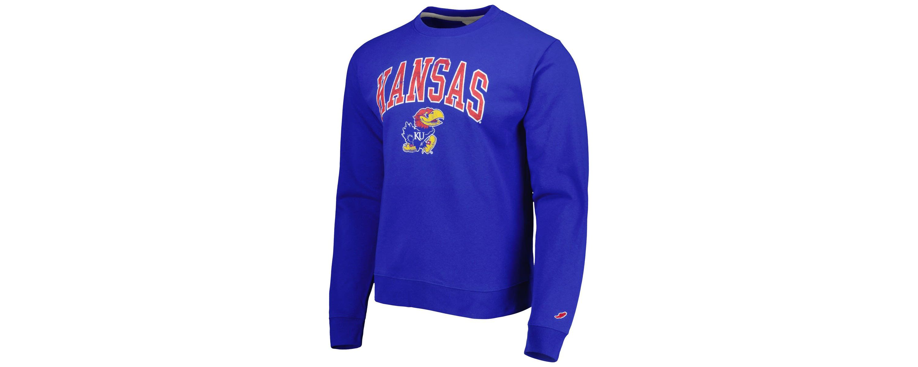 NCAA Kansas Jayhawks 1965 Arch Essential Lightweight Pullover Sweatshirt
