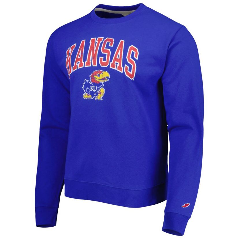 NCAA Kansas Jayhawks 1965 Arch Essential Lightweight Pullover Sweatshirt