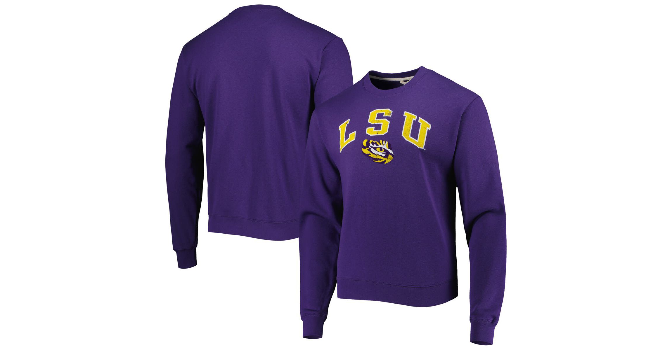 NCAA LSU Tigers 1965 Arch Essential Lightweight Pullover Sweatshirt