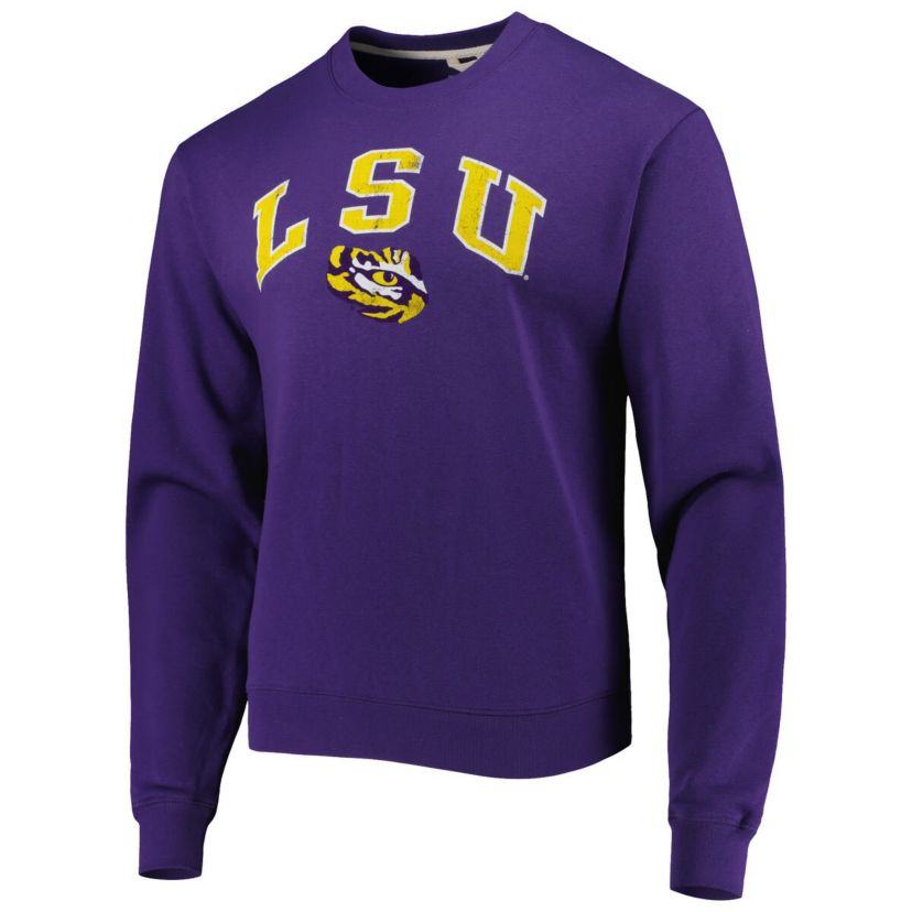 NCAA LSU Tigers 1965 Arch Essential Lightweight Pullover Sweatshirt