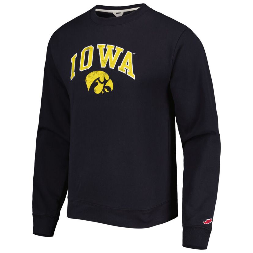 NCAA Iowa Hawkeyes 1965 Arch Essential Lightweight Pullover Sweatshirt