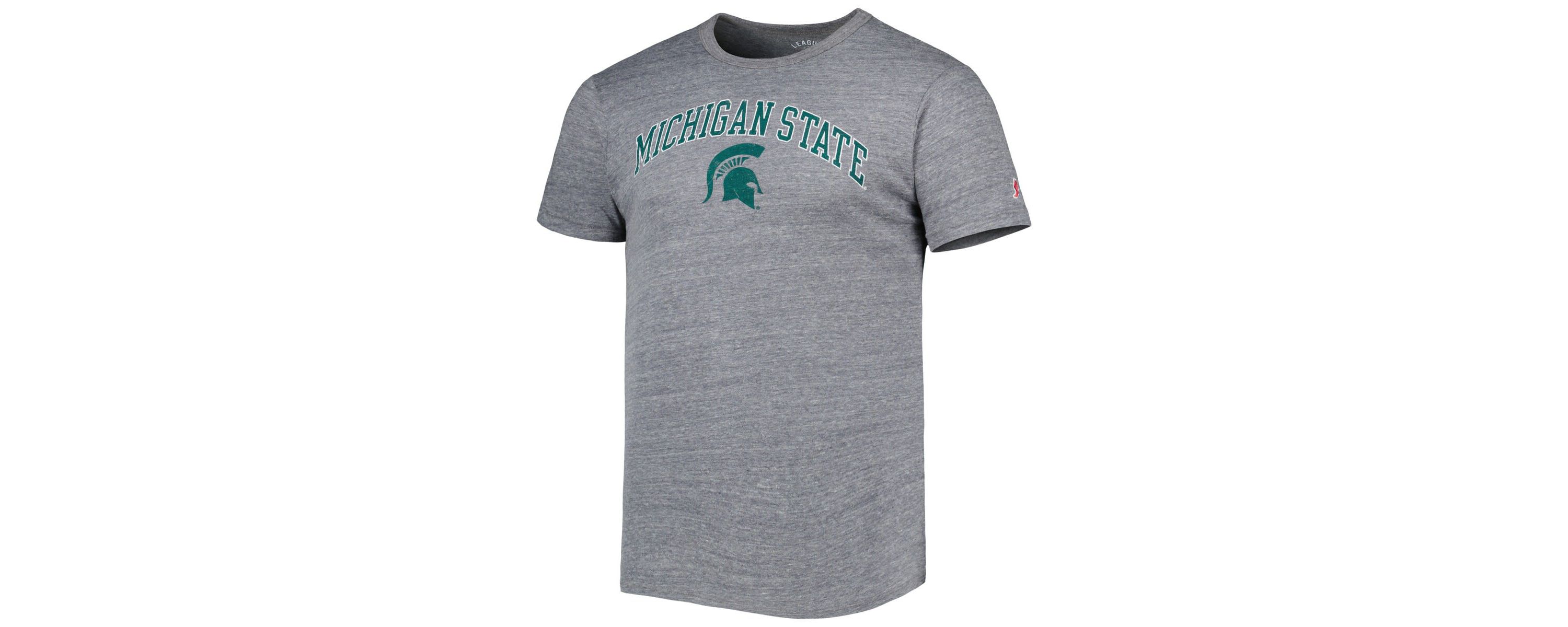 NCAA Michigan State Spartans 1965 Arch Victory Falls Tri-Blend T-Shirt