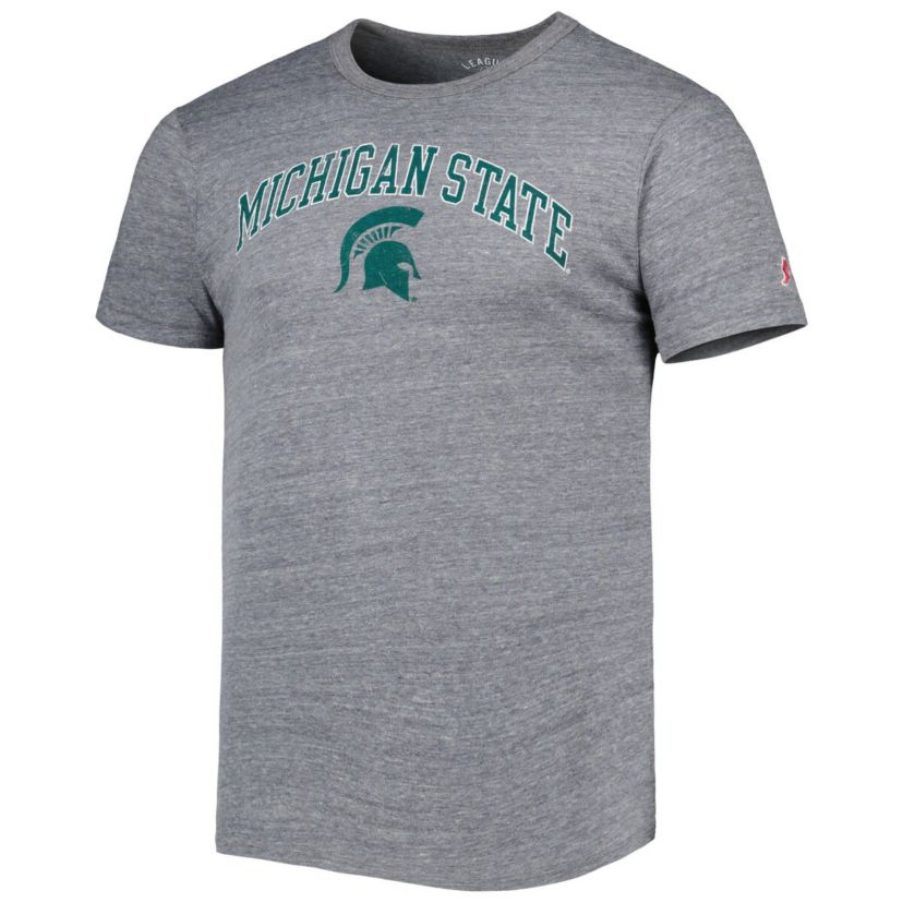 NCAA Michigan State Spartans 1965 Arch Victory Falls Tri-Blend T-Shirt