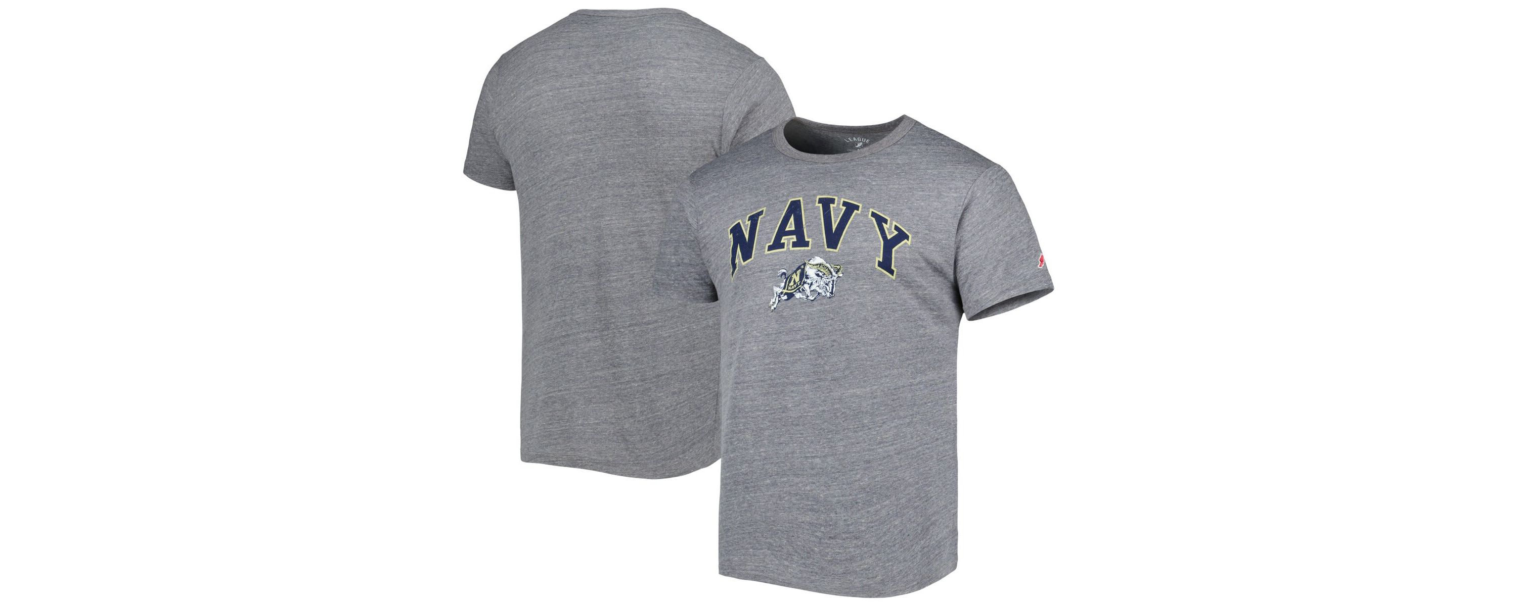 Navy Midshipmen NCAA Midshipmen 1965 Arch Victory Falls Tri-Blend T-Shirt