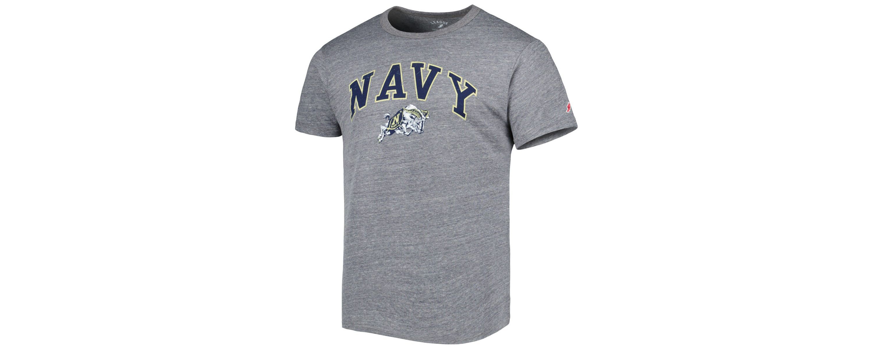 Navy Midshipmen NCAA Midshipmen 1965 Arch Victory Falls Tri-Blend T-Shirt