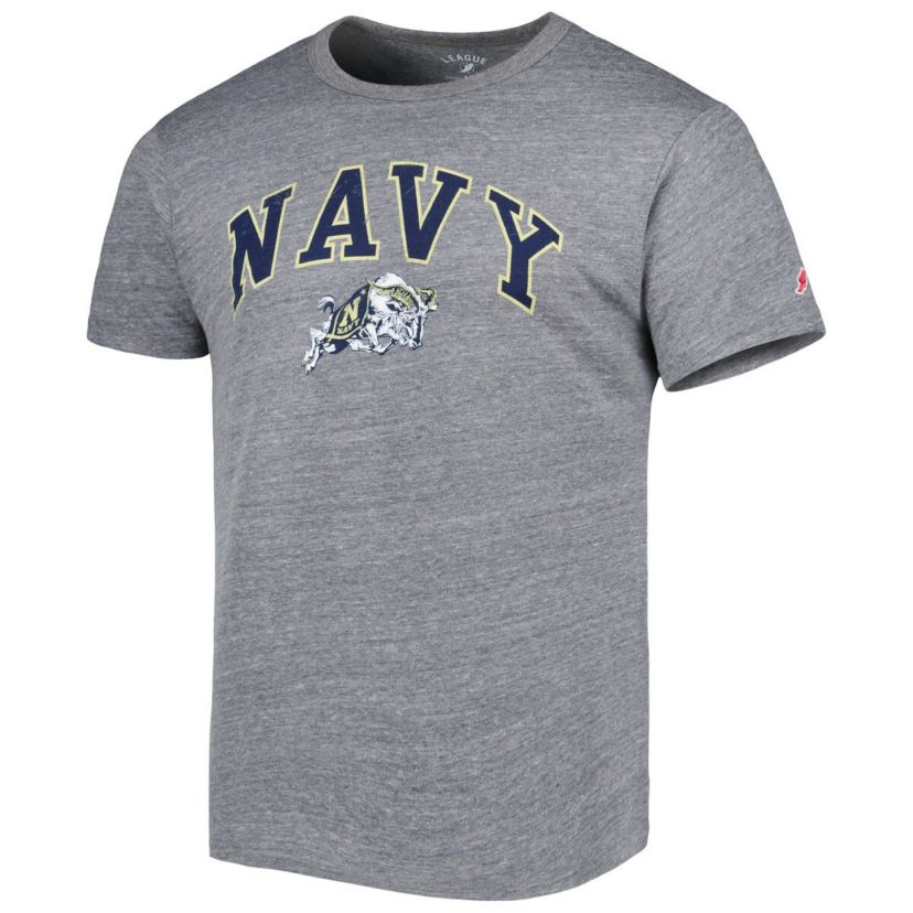 Navy Midshipmen NCAA Midshipmen 1965 Arch Victory Falls Tri-Blend T-Shirt