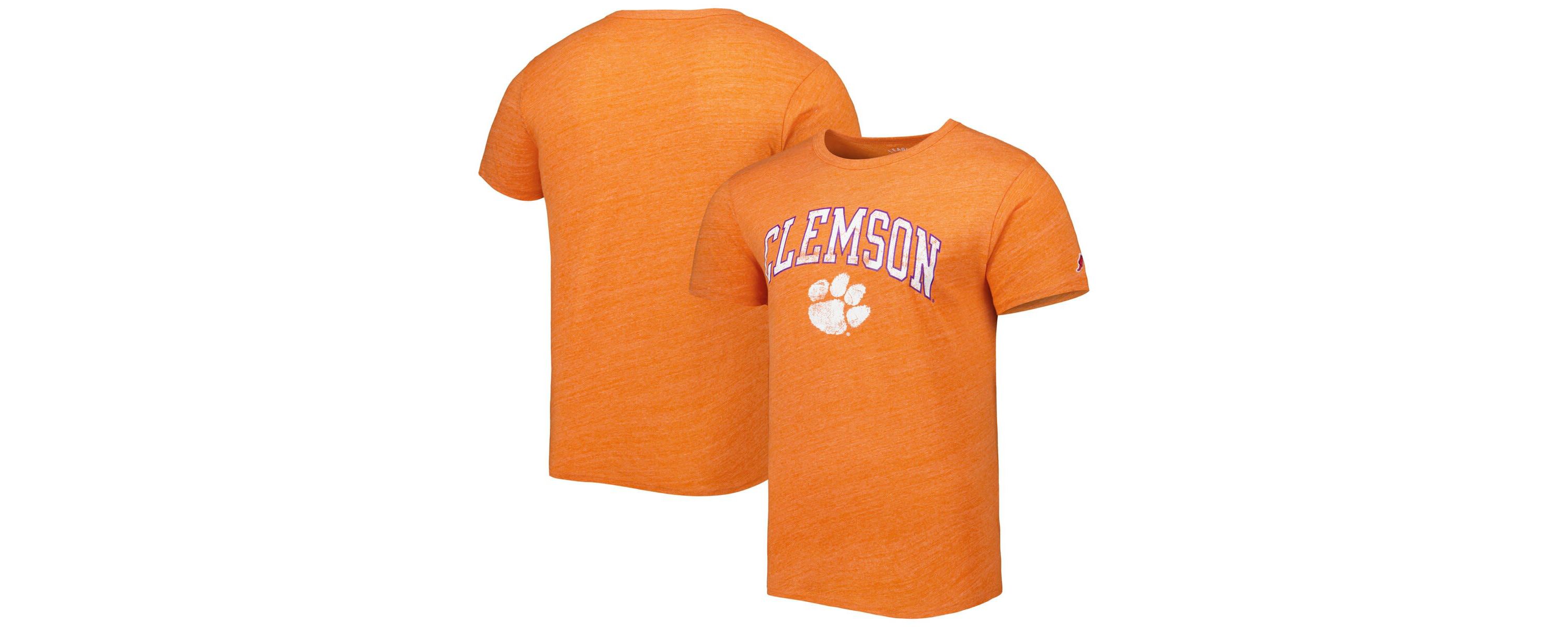 NCAA Clemson Tigers 1965 Arch Victory Falls Tri-Blend T-Shirt