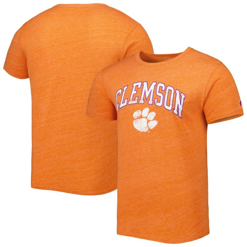 NCAA Clemson Tigers 1965 Arch Victory Falls Tri-Blend T-Shirt