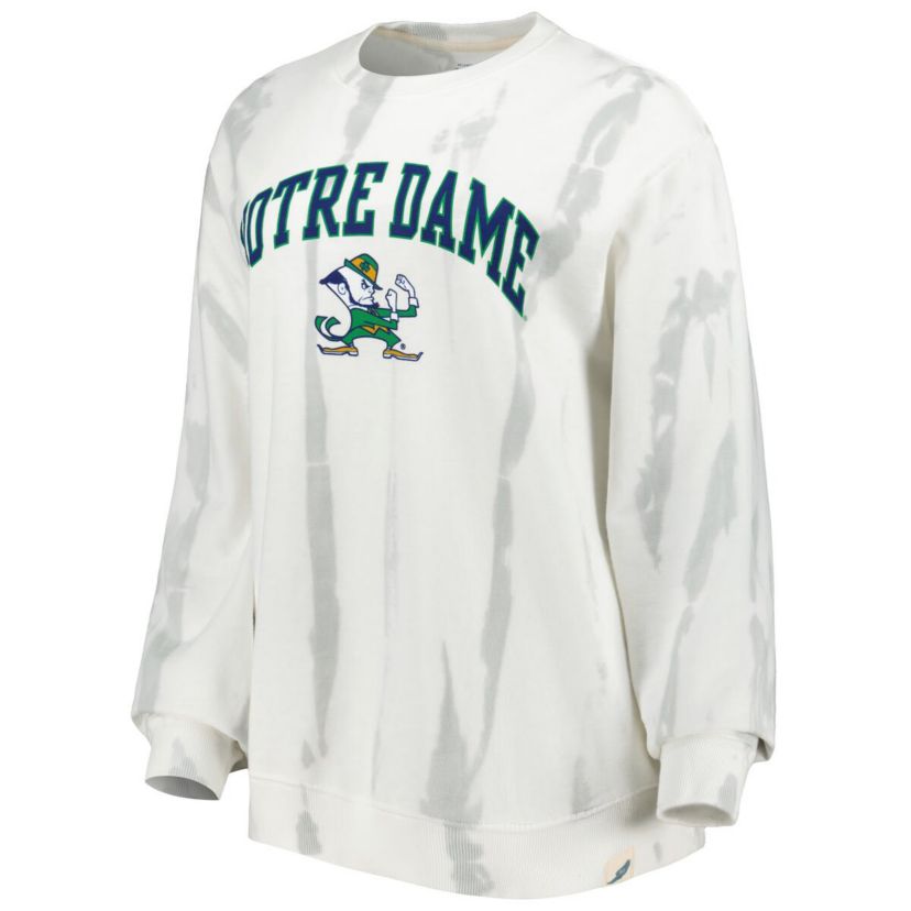 NCAA Notre Dame Fighting Irish Classic Arch Dye Terry Pullover Sweatshirt