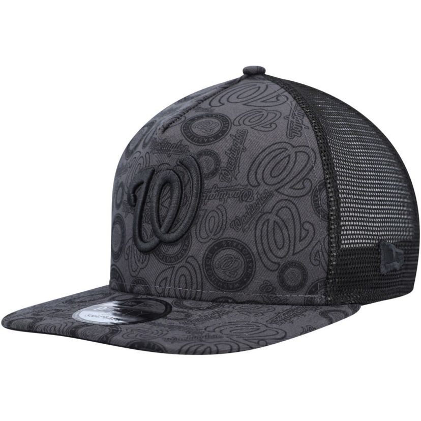 MLB Washington Nationals Repeat A-Frame 9FIFTY Trucker Snapback Hat