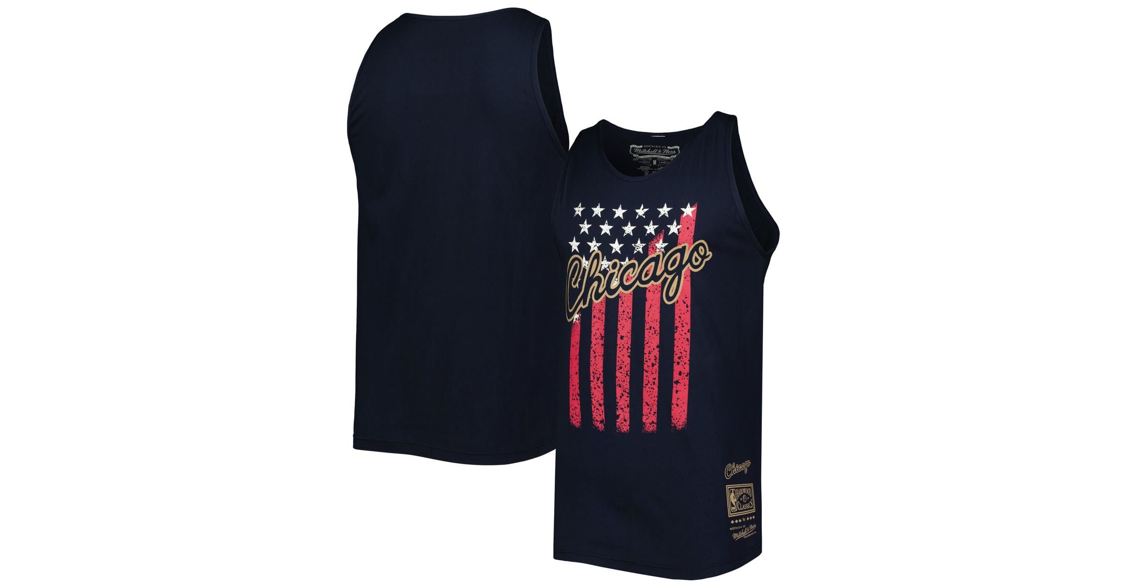 NBA Chicago Bulls Hardwood Classics Americana Stars and Stripes Tank Top