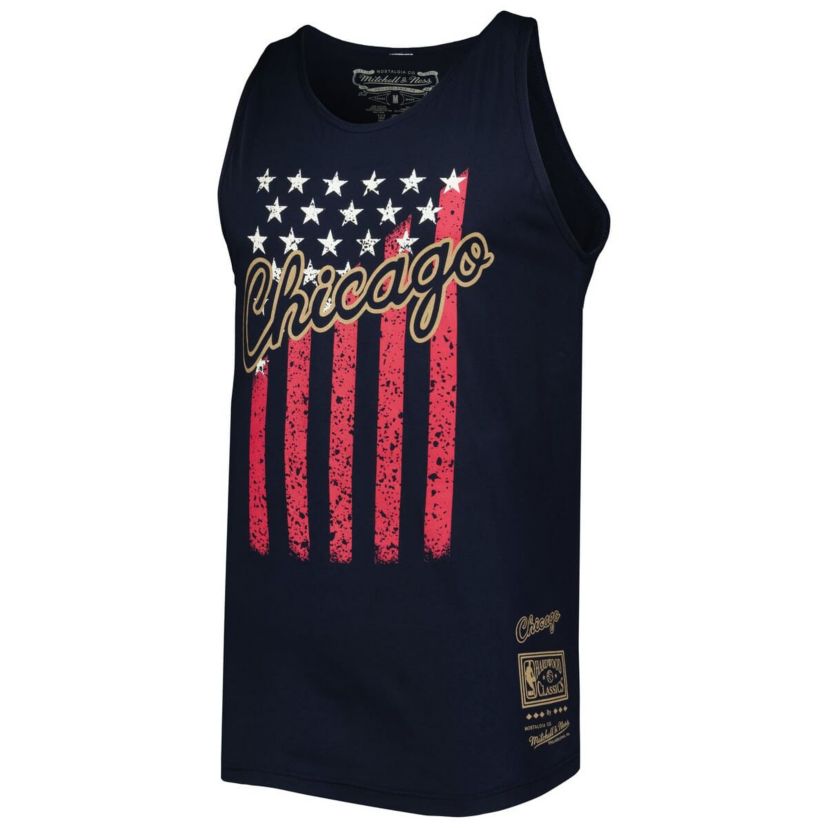 NBA Chicago Bulls Hardwood Classics Americana Stars and Stripes Tank Top