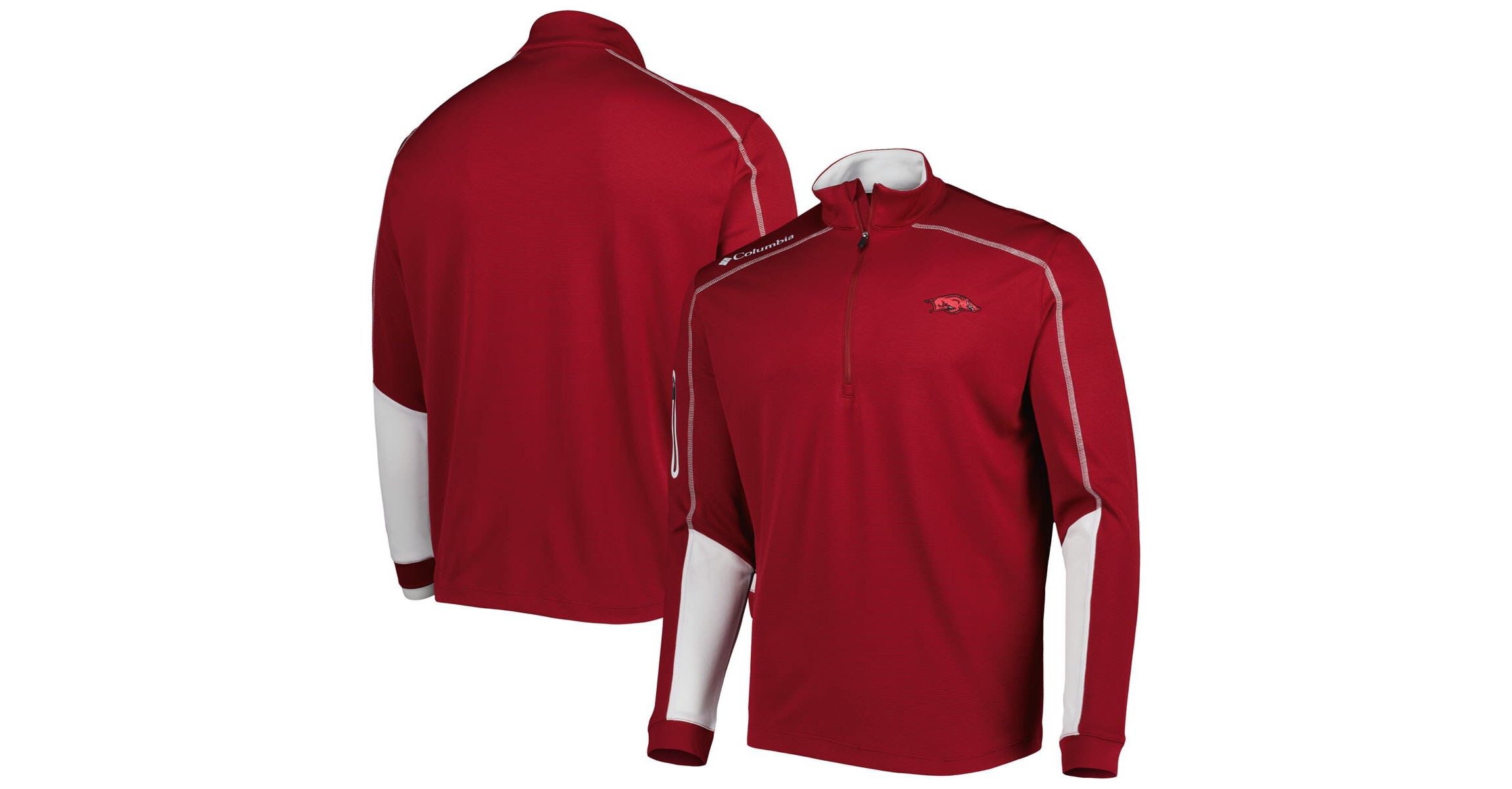 NCAA Arkansas Razorbacks Shotgun 2.0 Omni-Wick Quarter-Zip Jacket