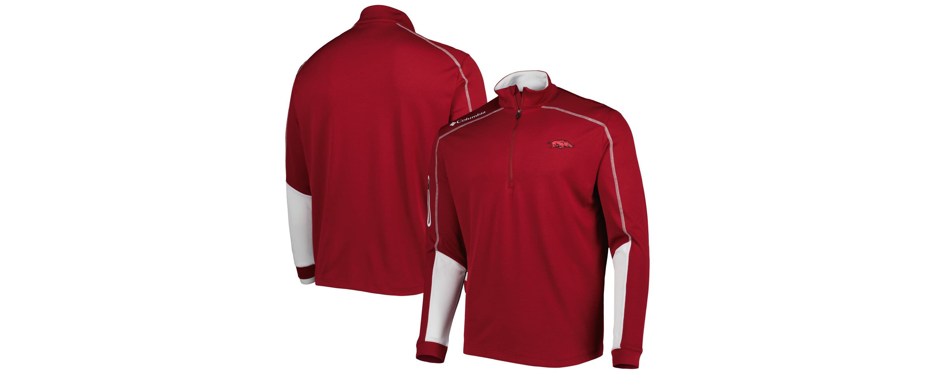NCAA Arkansas Razorbacks Shotgun 2.0 Omni-Wick Quarter-Zip Jacket