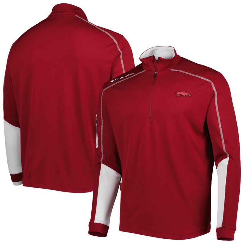 NCAA Arkansas Razorbacks Shotgun 2.0 Omni-Wick Quarter-Zip Jacket