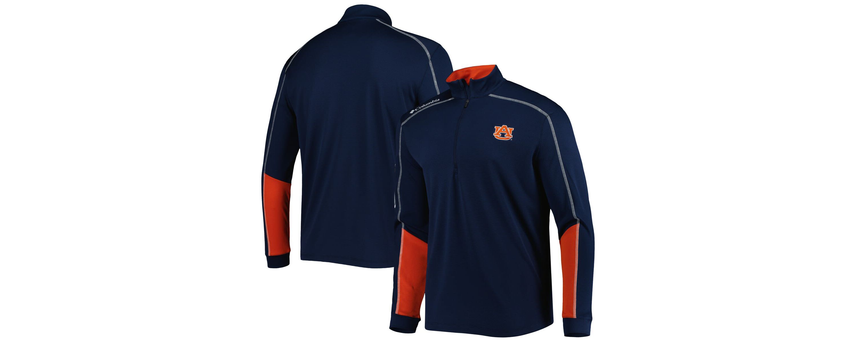 NCAA Auburn Tigers Shotgun 2.0 Omni-Wick Quarter-Zip Jacket