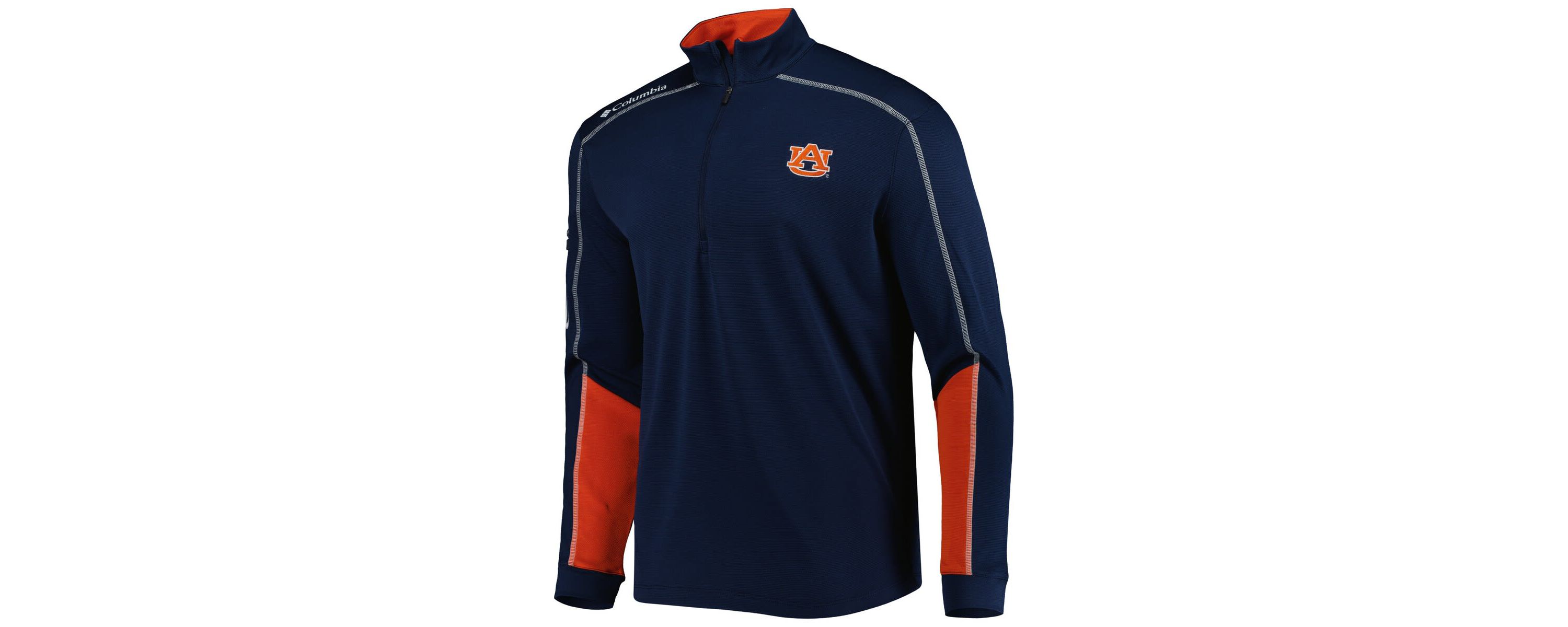 NCAA Auburn Tigers Shotgun 2.0 Omni-Wick Quarter-Zip Jacket