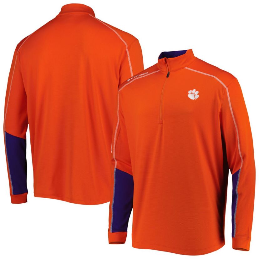 NCAA Clemson Tigers Shotgun 2.0 Omni-Wick Quarter-Zip Jacket