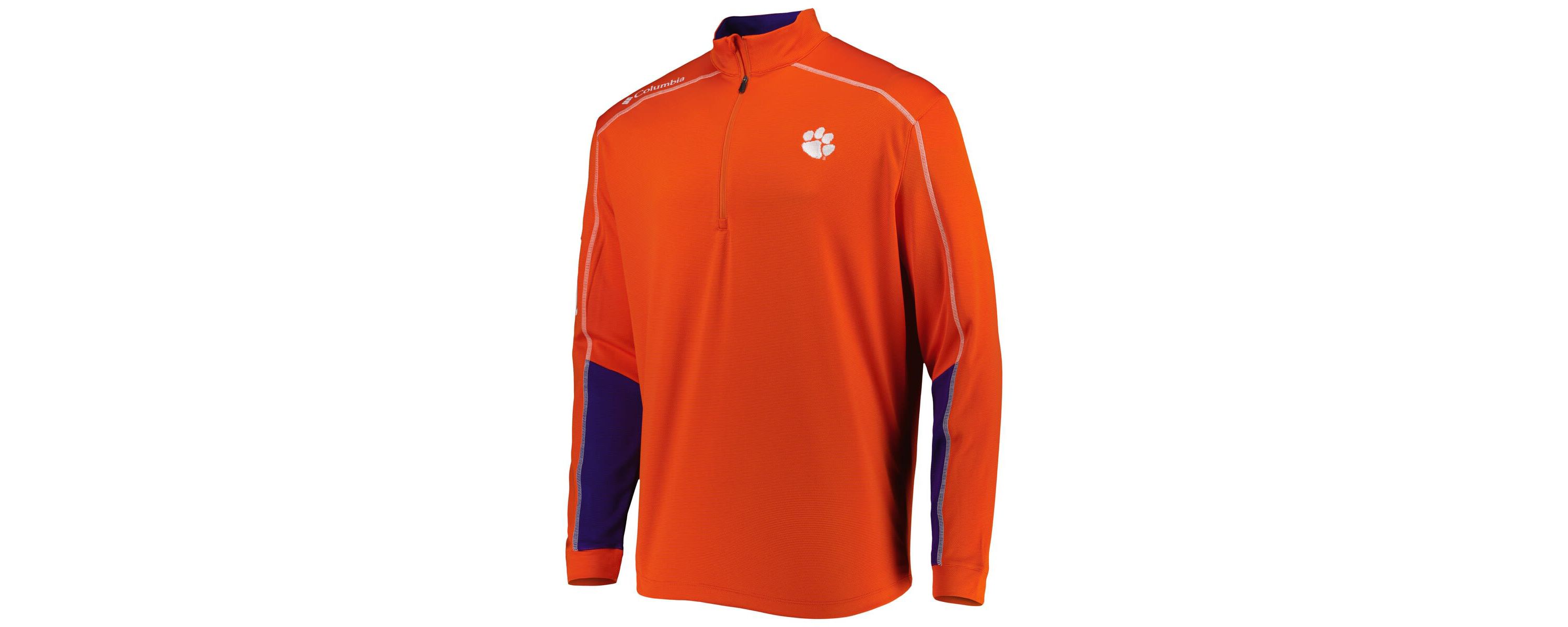 NCAA Clemson Tigers Shotgun 2.0 Omni-Wick Quarter-Zip Jacket
