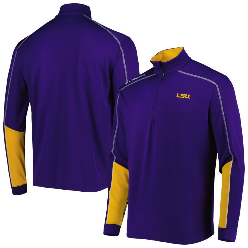 NCAA LSU Tigers Shotgun 2.0 Omni-Wick Quarter-Zip Jacket