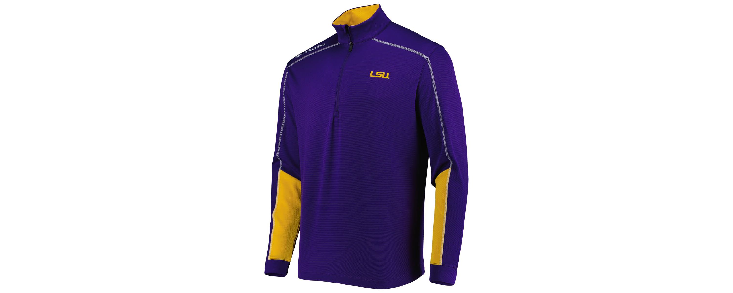 NCAA LSU Tigers Shotgun 2.0 Omni-Wick Quarter-Zip Jacket