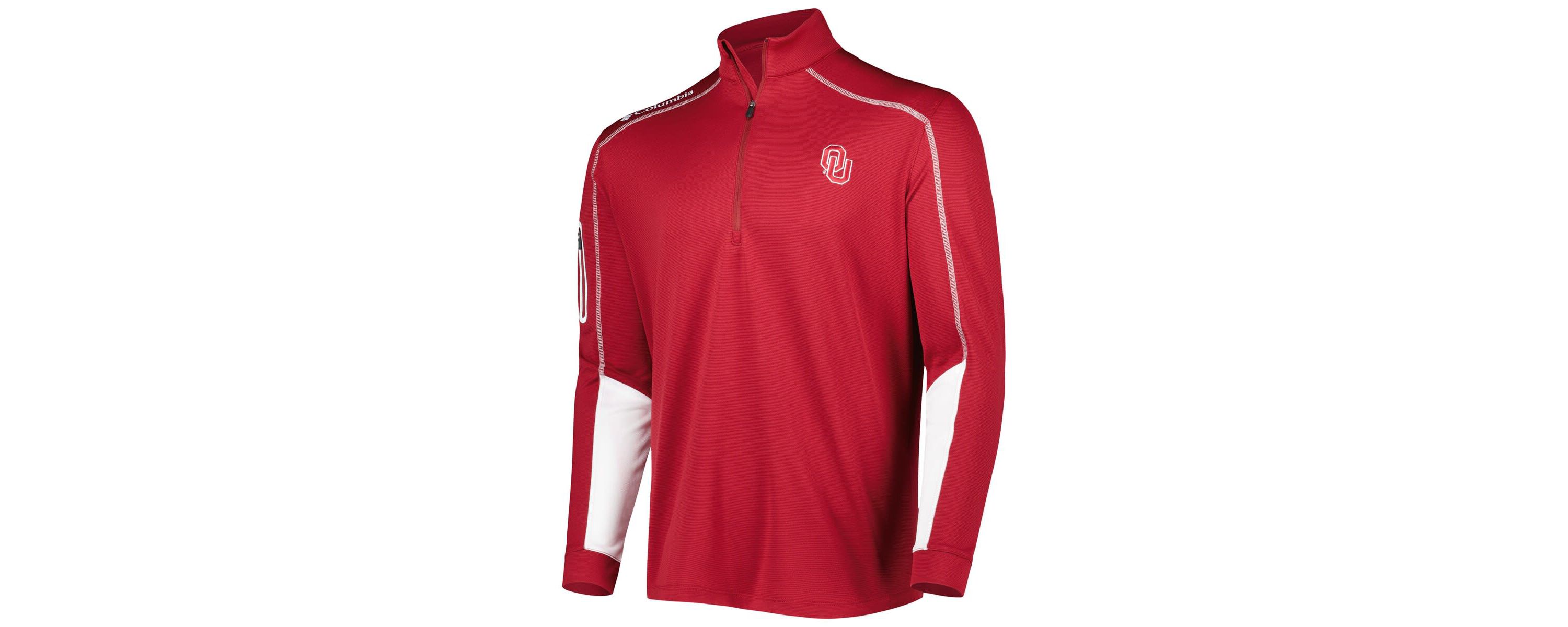NCAA Oklahoma Sooners Shotgun 2.0 Omni-Wick Quarter-Zip Jacket