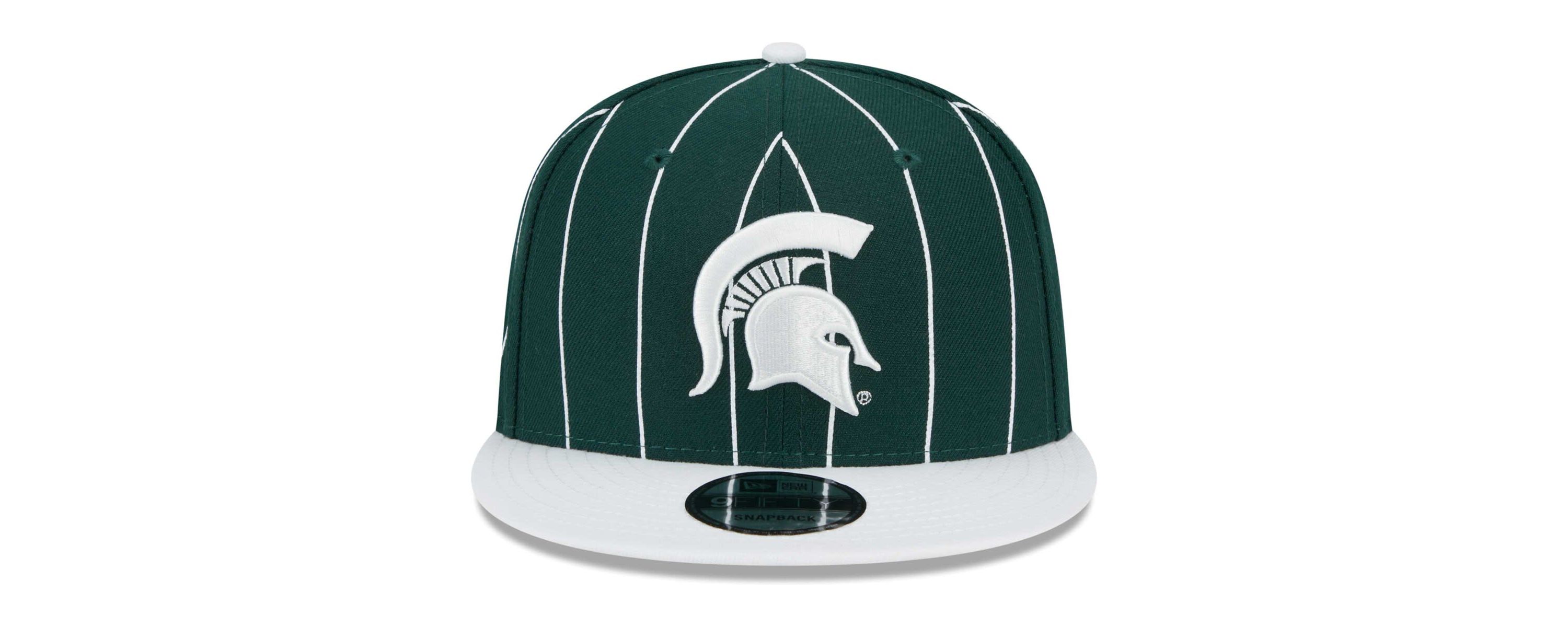 NCAA Green/White Michigan State Spartans Vintage 9FIFTY Snapback Hat