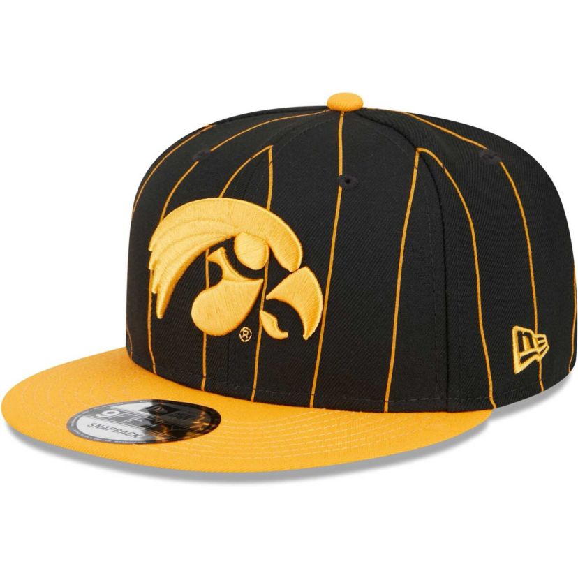 NCAA Black/Gold Iowa Hawkeyes Vintage 9FIFTY Snapback Hat