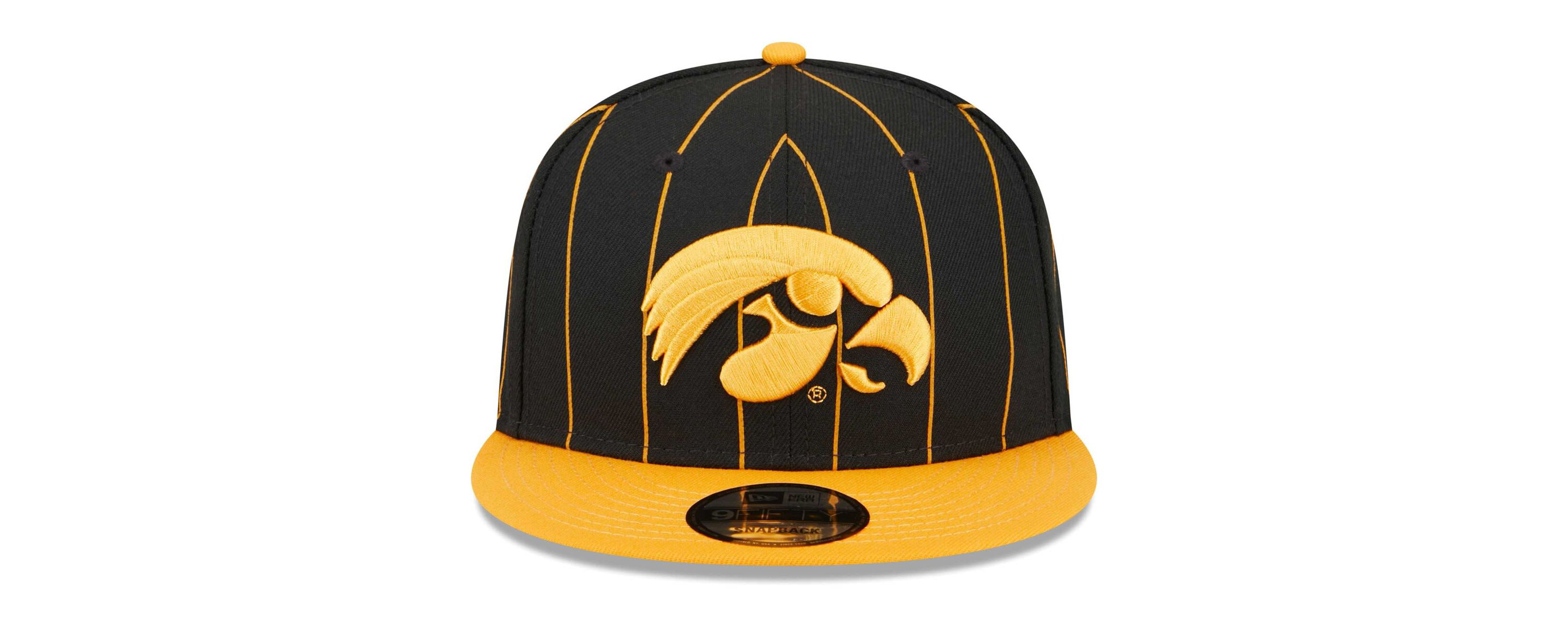 NCAA Black/Gold Iowa Hawkeyes Vintage 9FIFTY Snapback Hat