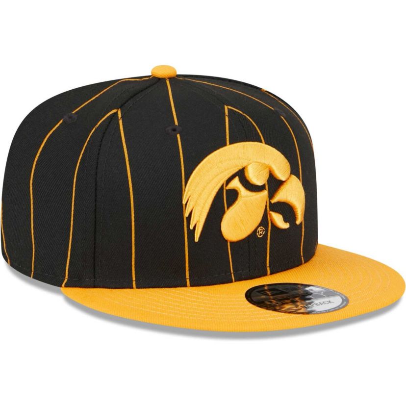 NCAA Black/Gold Iowa Hawkeyes Vintage 9FIFTY Snapback Hat