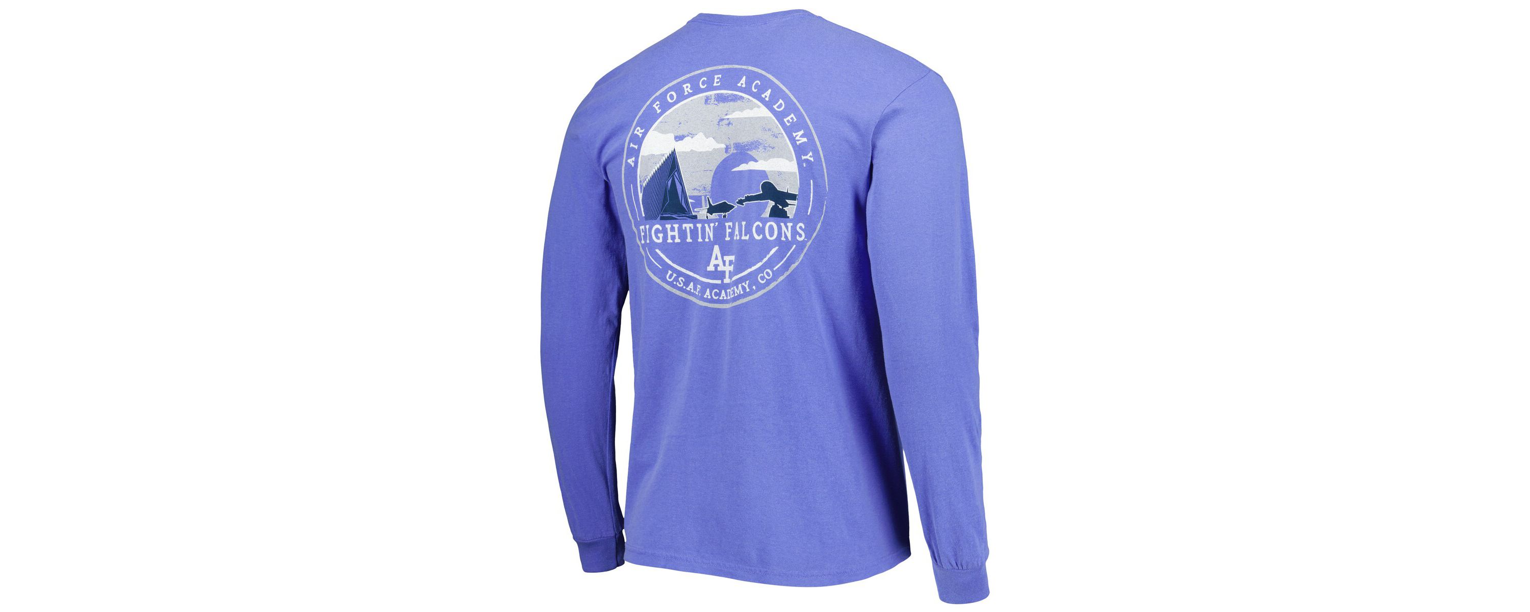 NCAA Air Force Falcons Circle Campus Scene Long Sleeve T-Shirt