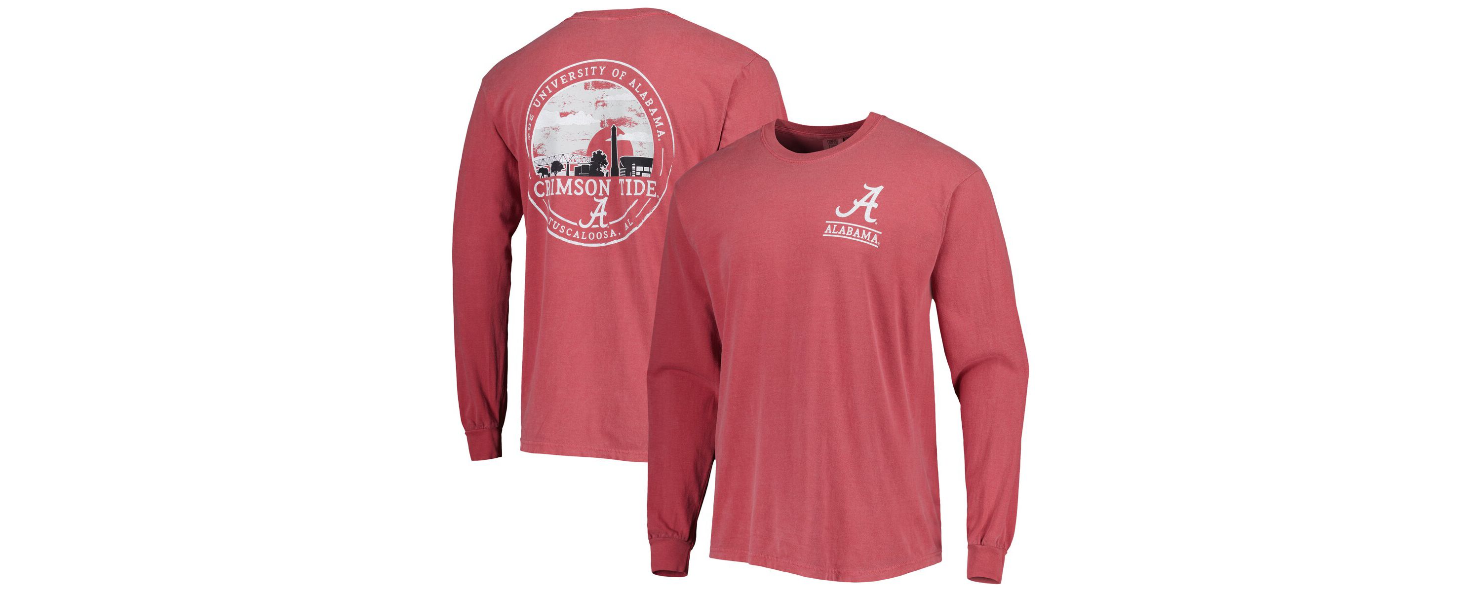 Alabama Crimson Tide NCAA Alabama Tide Circle Campus Scene Long Sleeve T-Shirt