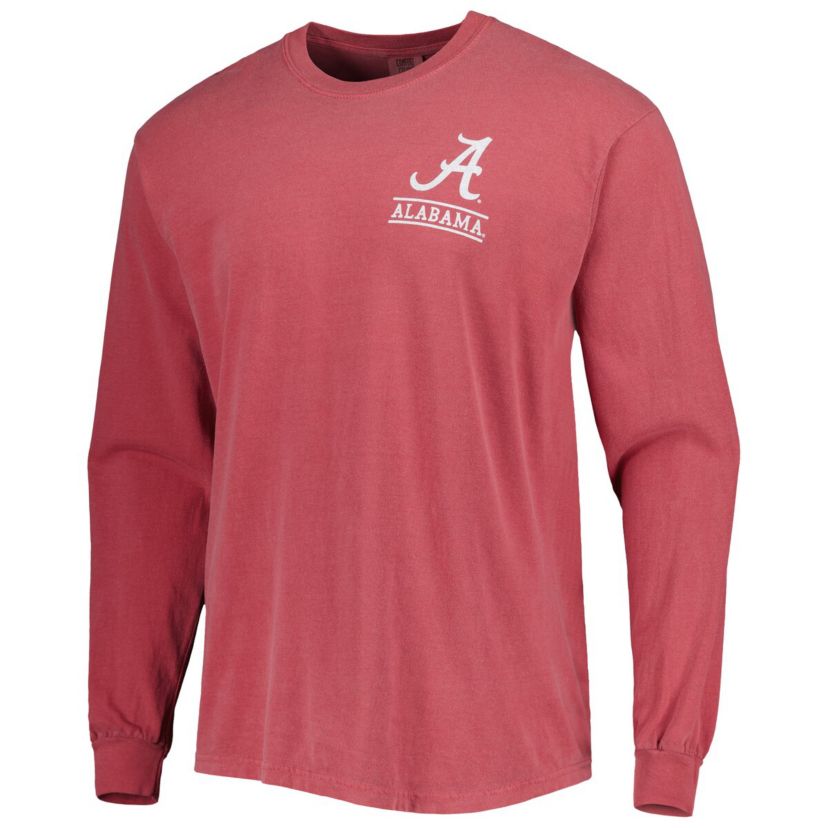 Alabama Crimson Tide NCAA Alabama Tide Circle Campus Scene Long Sleeve T-Shirt