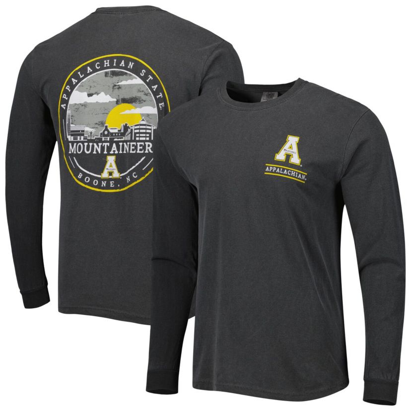 NCAA Appalachian State Mountaineers Circle Campus Scene Long Sleeve T-Shirt