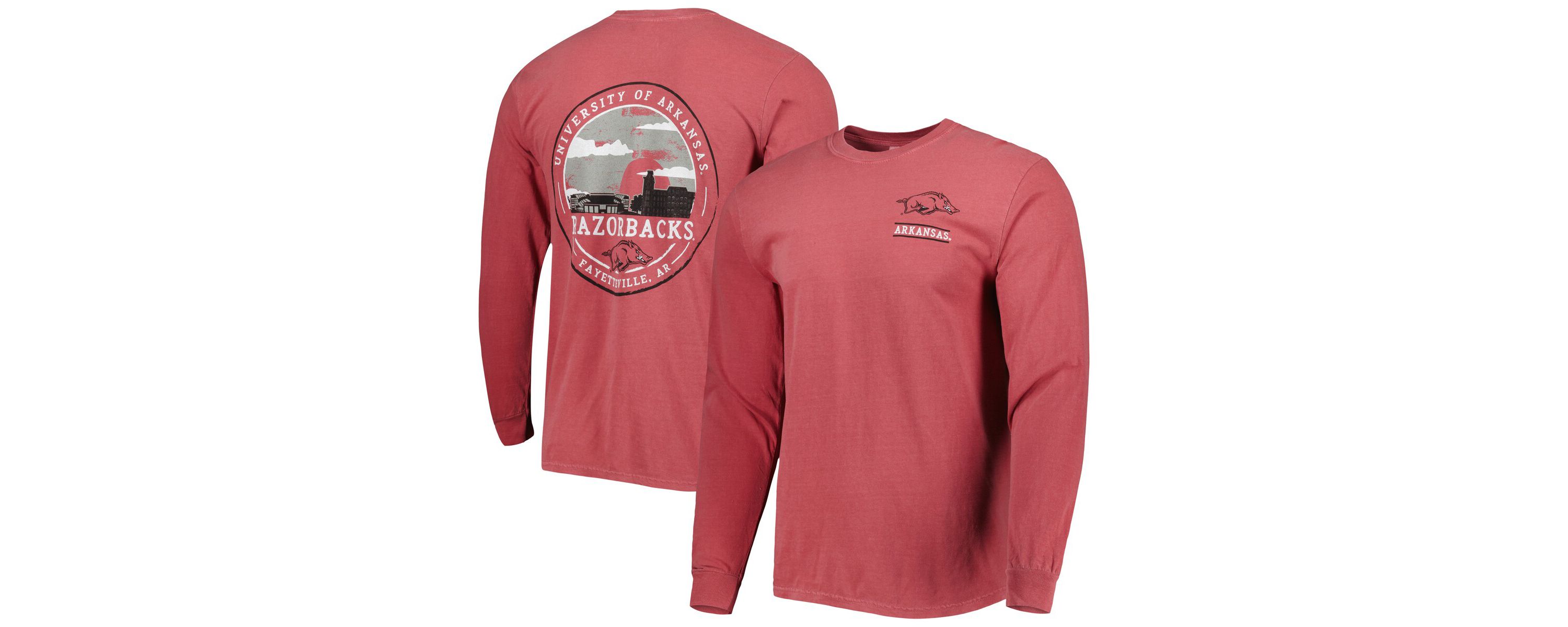 NCAA Arkansas Razorbacks Circle Campus Scene Long Sleeve T-Shirt
