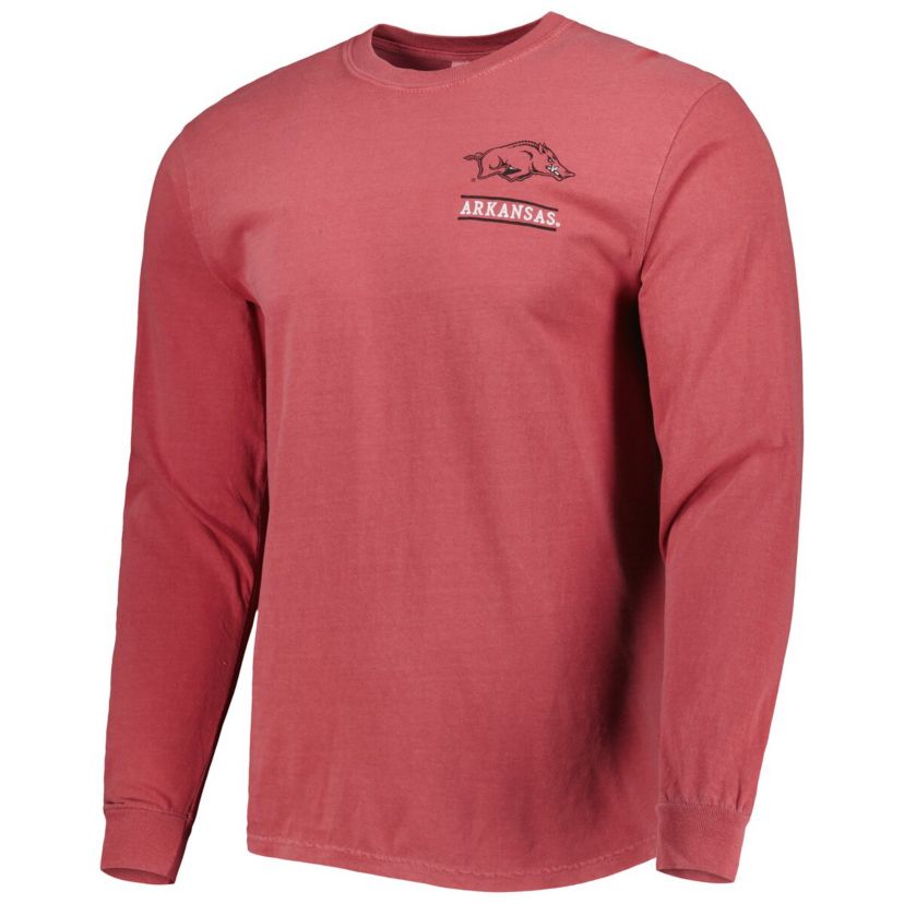 NCAA Arkansas Razorbacks Circle Campus Scene Long Sleeve T-Shirt