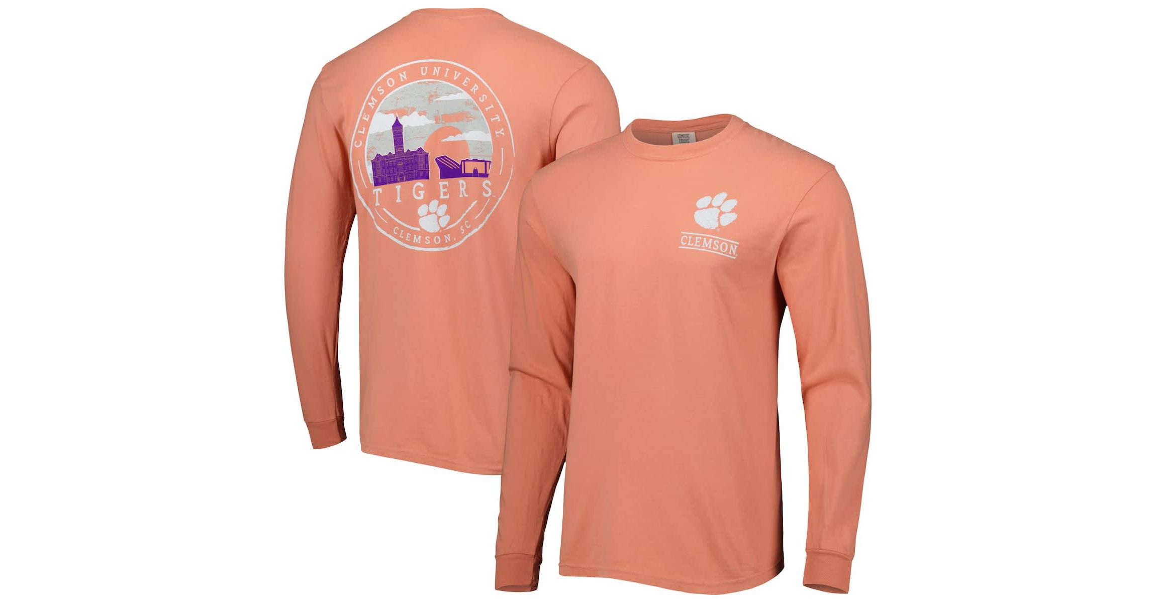 NCAA Clemson Tigers Circle Campus Scene Long Sleeve T-Shirt