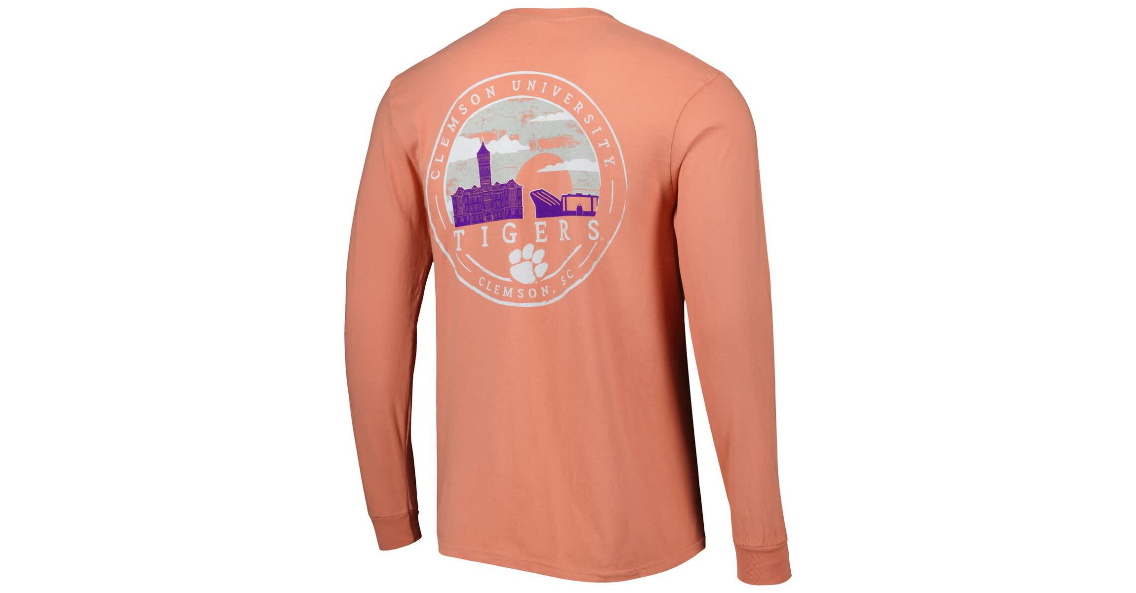 NCAA Clemson Tigers Circle Campus Scene Long Sleeve T-Shirt