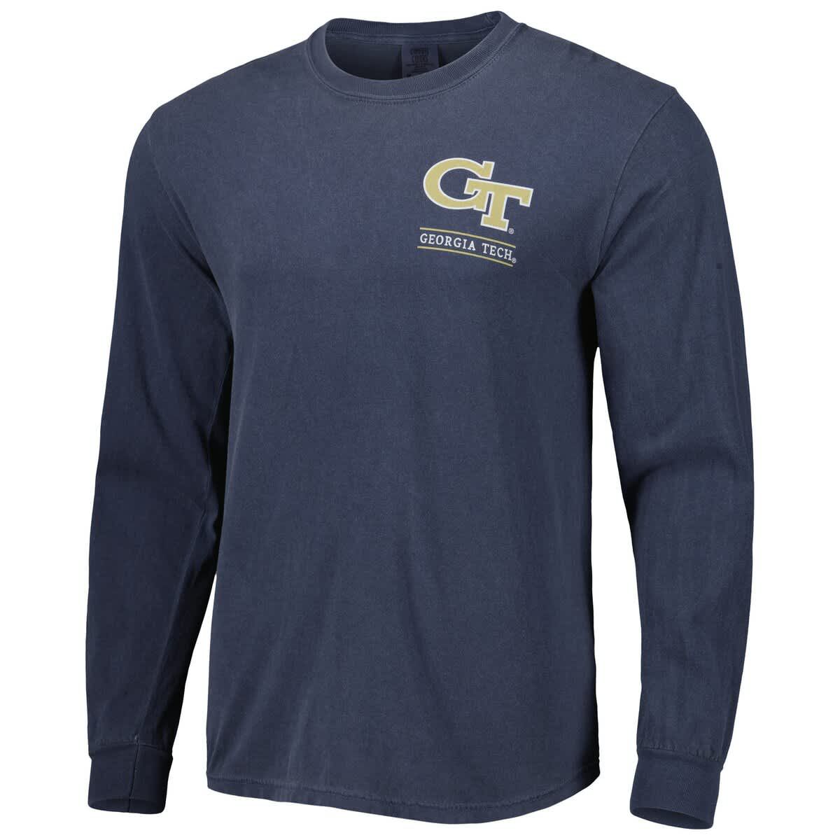 Georgia Tech Yellow Jackets NCAA Georgia Tech Jackets Circle Campus Scene Long Sleeve T-Shirt