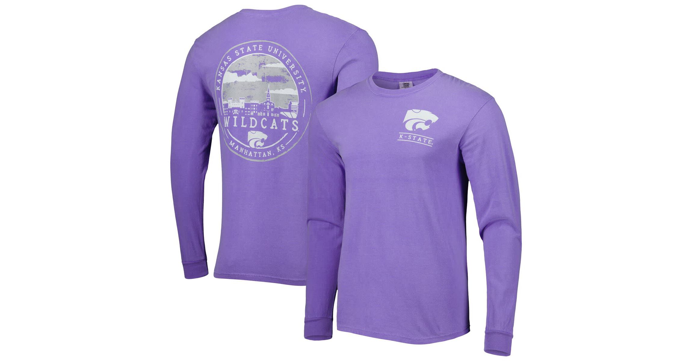 NCAA Kansas State Wildcats Circle Campus Scene Long Sleeve T-Shirt