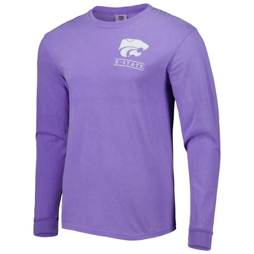 NCAA Kansas State Wildcats Circle Campus Scene Long Sleeve T-Shirt