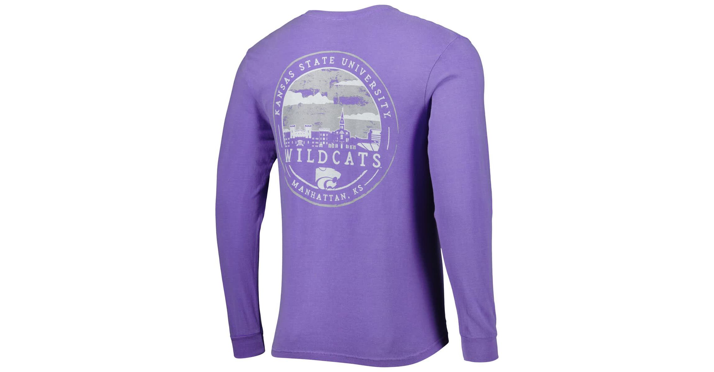 NCAA Kansas State Wildcats Circle Campus Scene Long Sleeve T-Shirt