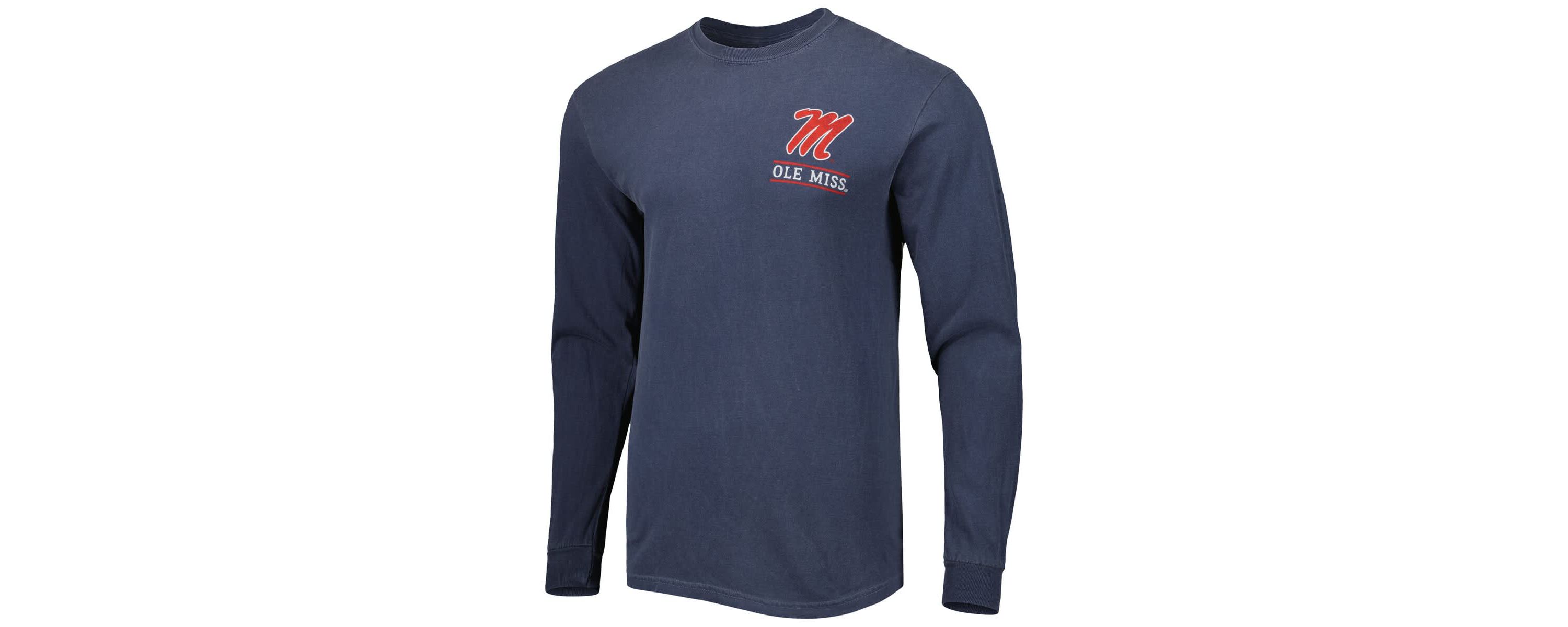 NCAA Ole Miss Rebels Circle Campus Scene Long Sleeve T-Shirt